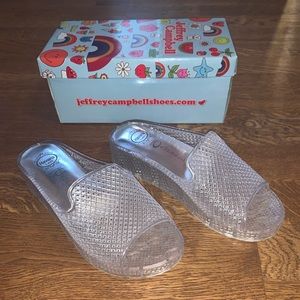 Jeffrey Campbell Fling 2 Sandal in Clear